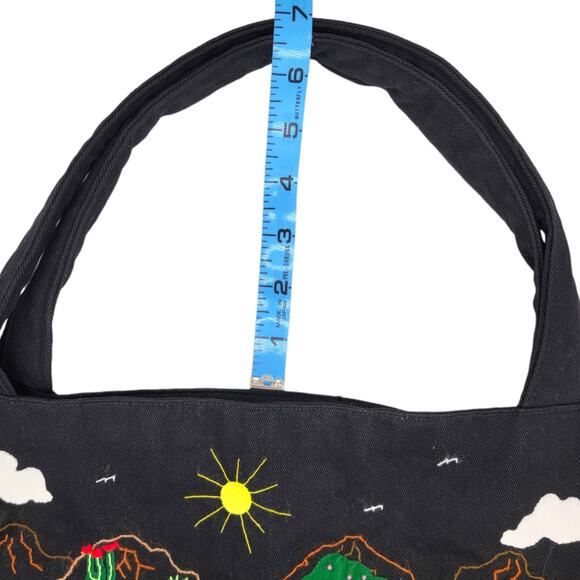 Forrest Outreach Foundation Peruvian Handcrafts Black Fabric Tote - Picture 10 of 11
